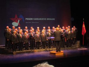Partizanski pevski zbor na letnem koncertu v Ljubljani, 3. novembra 2016